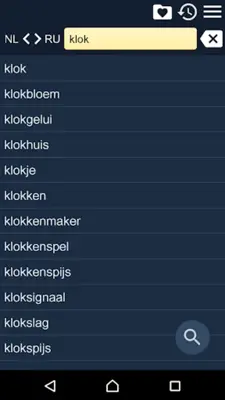 RU-NL Dictionary android App screenshot 9